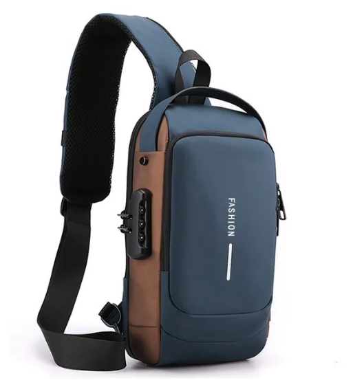 Bolsa Slim Bag™ - Mochila Anti-Furto com Senha USB - Direto Para Você