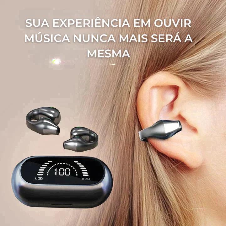 Fone de ouvido bluetooth de condução óssea - Experience Sound - Direto Para Você