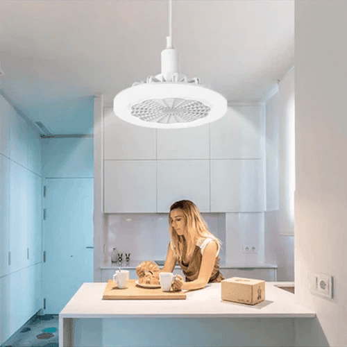 Luminária LED com Ventilador | FanMaster® - Direto Para Você