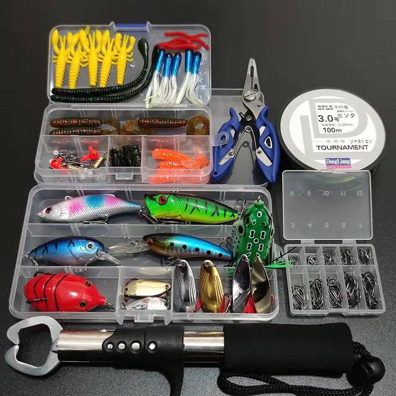 Kit Profissional Completo de Pescaria 165 Peças - Direto Para Você