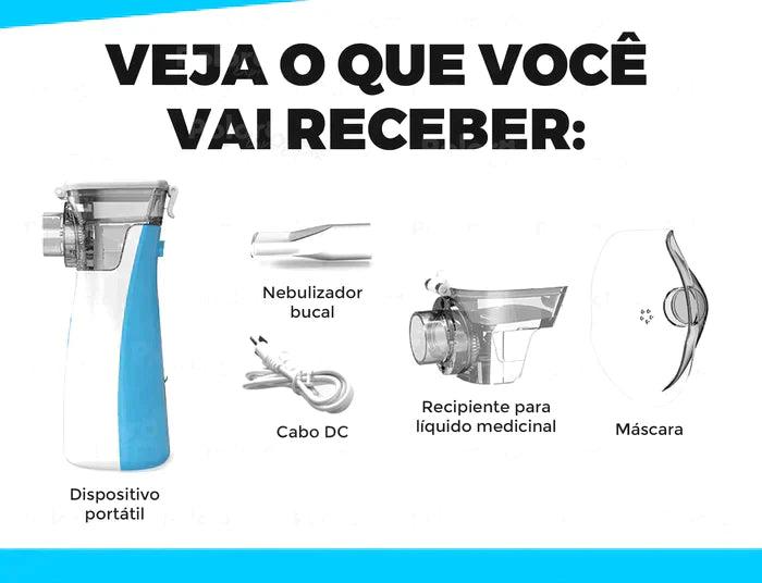 Inalador Nebulizador - Portátil e Ultra Silencioso - Direto Para Você