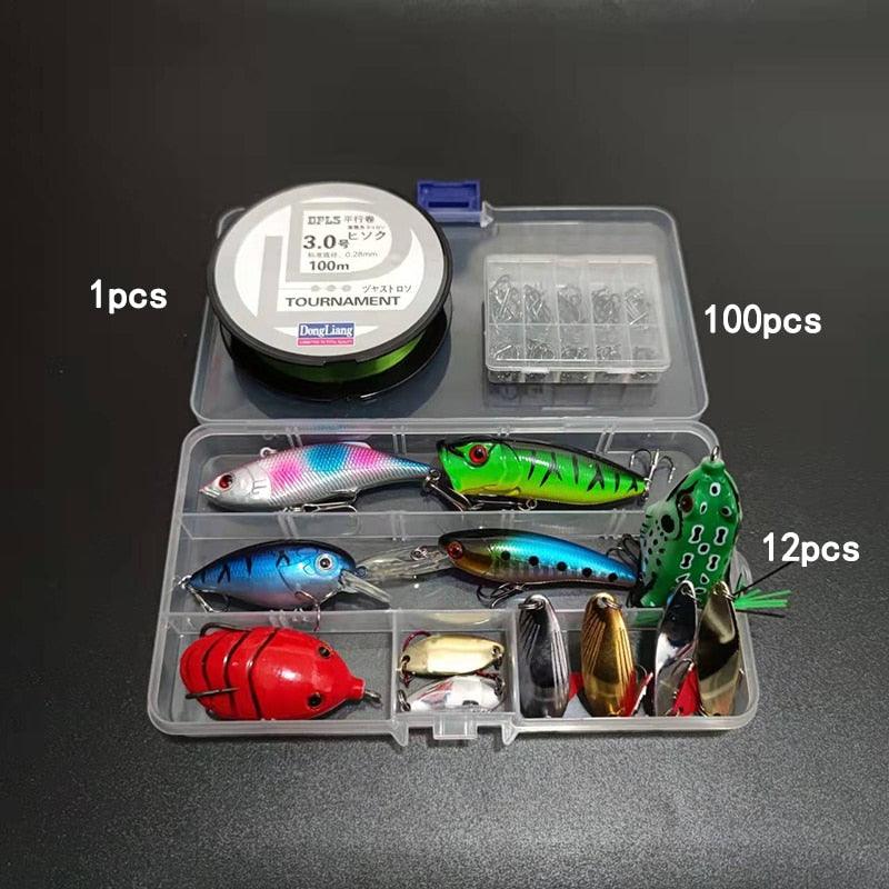 Kit Profissional Completo de Pescaria 165 Peças - Direto Para Você