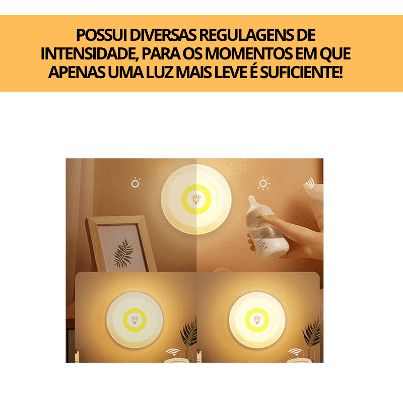 Luz LED sem fio - Controle Remoto - Direto Para Você