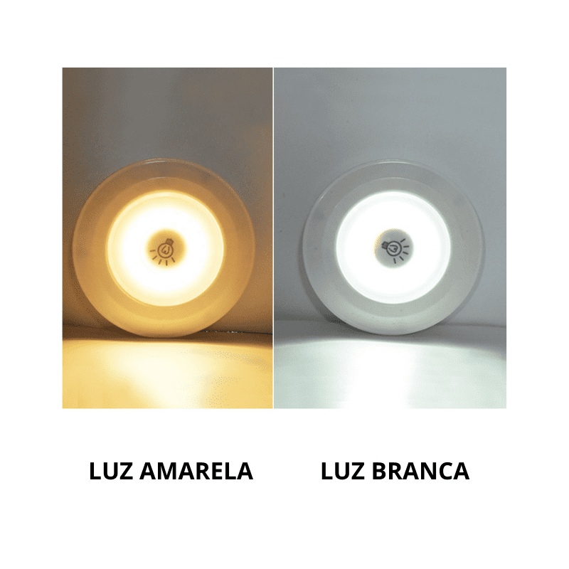 Luz LED sem fio - Controle Remoto - Direto Para Você