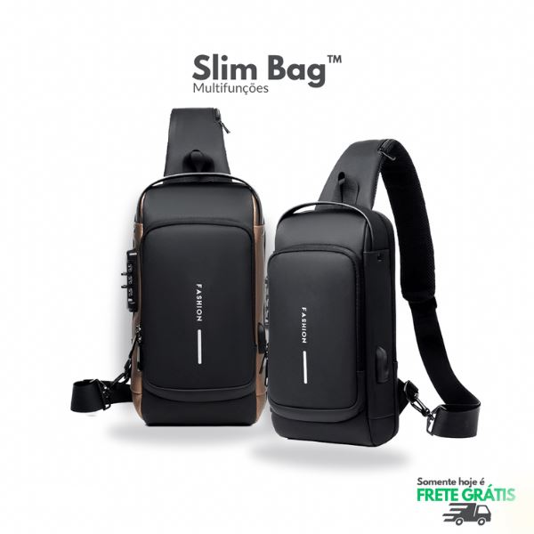 Bolsa Slim Bag™ - Mochila Anti-Furto com Senha USB - Direto Para Você