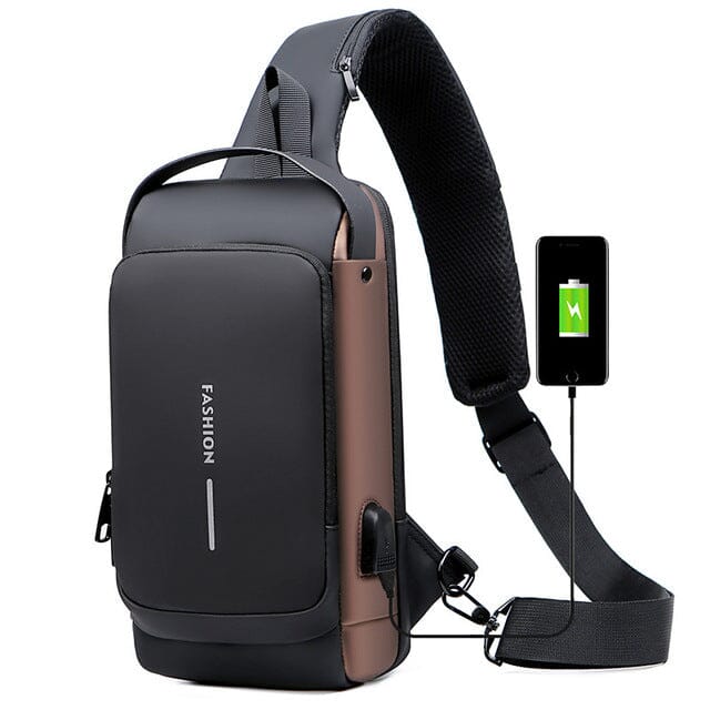 Bolsa Slim Bag™ - Mochila Anti-Furto com Senha USB - Direto Para Você