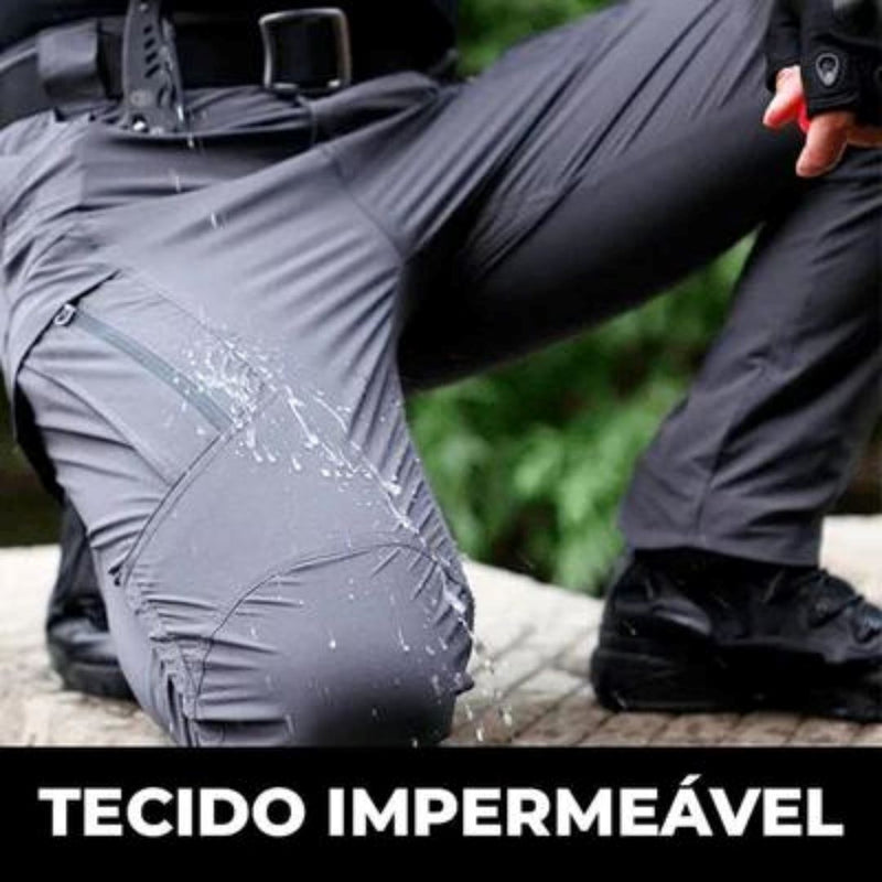 Calça Militar Tática Resistente e Impermeável + Cinto de Brinde - Direto Para Você