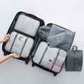 Kit 7 Bolsas Organizadoras Para Mala de Viagem STORAGE BAG - [PAGUE 4 LEVE 7 - SUPER PROMOÇÃO POR TEMPO LIMITADO] - Direto Para Você